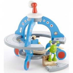 Hape - Дървен комплект НЛО